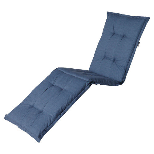 MADISON Liegenauflage Basic in Kobaltblau, wetterfest und UV-beständig, B/T/H: 200 x 65 x 6 cm - Bild 1