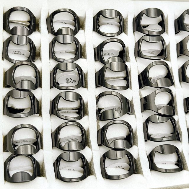 Dawnour Flaschenöffner Ring, Edelstahl, Unisex - Bild 1