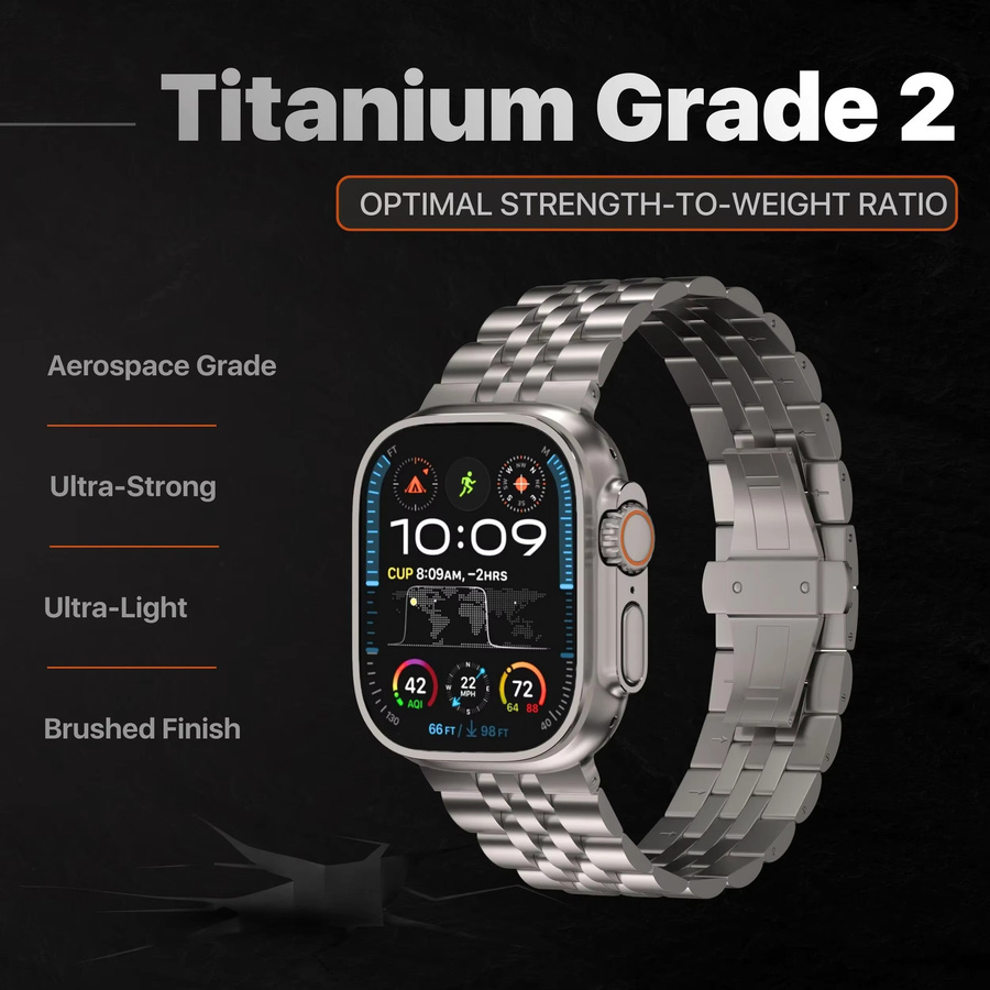 CAOWTAN Uhrenarmband Titan, Herren - Bild 4