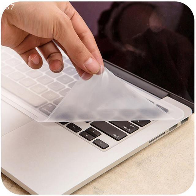 Universelle Silikon-Tastaturschutzfolie für Laptops in Transparent, wasserdicht und staubdicht - Bild 1