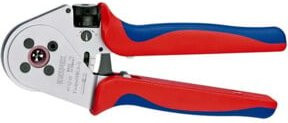 Knipex Vierdornpresszange 97 52 65 A für gedrehte Kontakte mit Mehrkomponenten-Hüllen, verchromt, multicolour, Länge: 230 mm - Bild 1