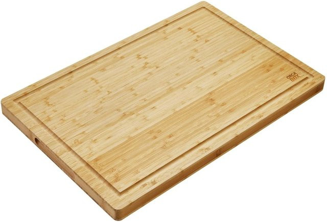 SOTECH ORGA BOX BAMBUS Schneidebrett aus Bambus, Braun, mit Saftrinne und Griff, B/T/H: 61,0 x 40,5 x 3,2 cm, geölt - Bild 1