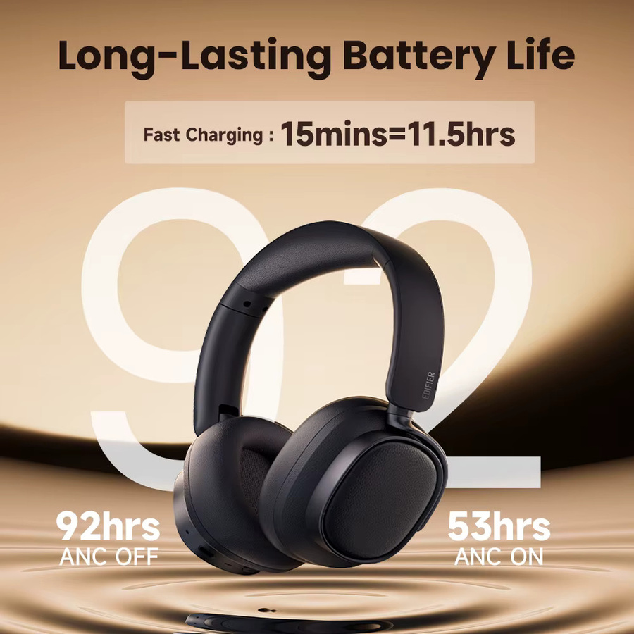 Edifier ES850NB Kabelloser Over-Ear-Kopfhörer mit Hybrid-ANC, Hi-Res LDAC und Bluetooth V5.4 in Schwarz oder Pink - Bild 4