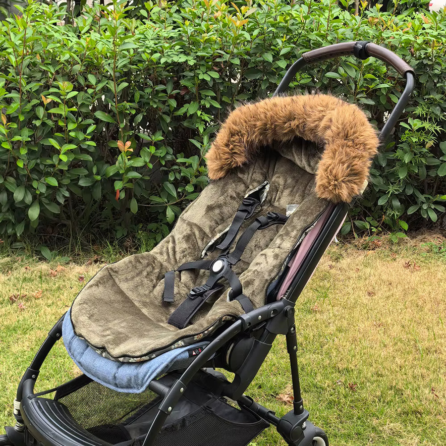 HOUSBAY Baby Kinderwagen Fußsack Winddicht und Warm in Grün, 92 cm - Bild 2