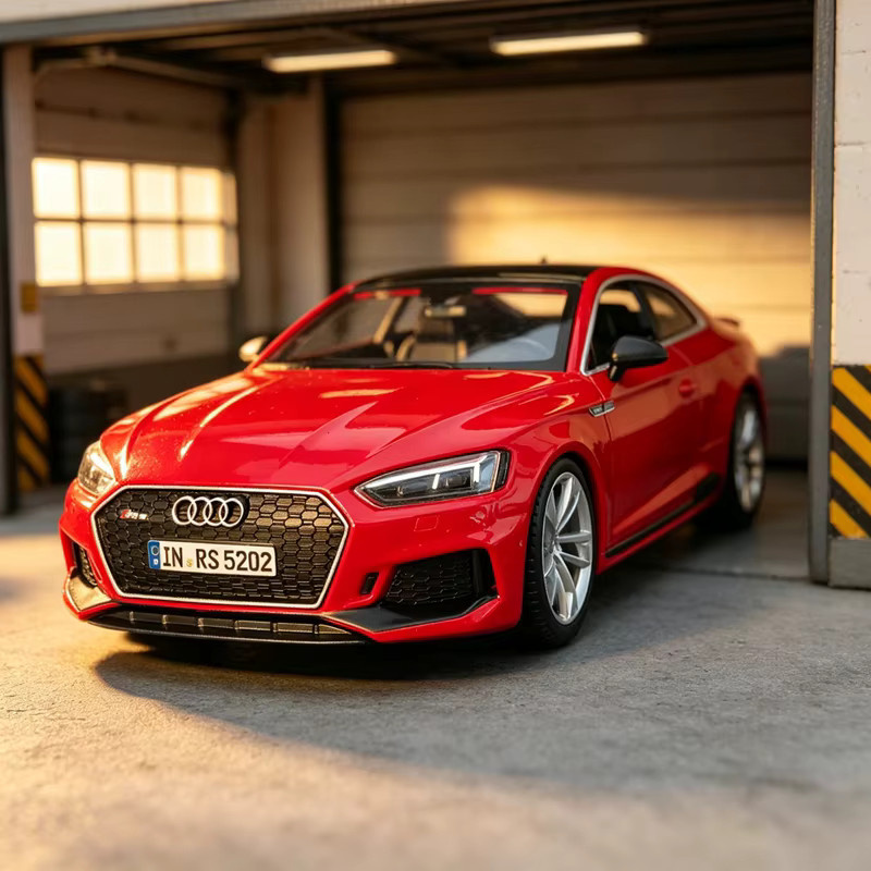 Bburago Audi RS5 Coupé, Modellauto, 1:24, Metall, Rot - Bild 2