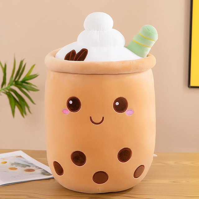 Yiran toy Boba Plüschtier, Milchbecher-Plüschtier-Kissen, ab 3 Jahre - Bild 1