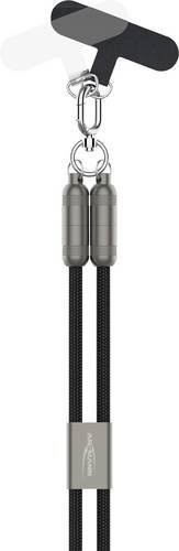 Ansmann USB-C auf USB-C Lanyard Kabel in Schwarz, Länge: 120 cm - Bild 1
