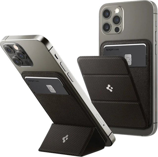 Spigen MagFit Smart Fold MagSafe Brieftasche in Grau - Bild 1