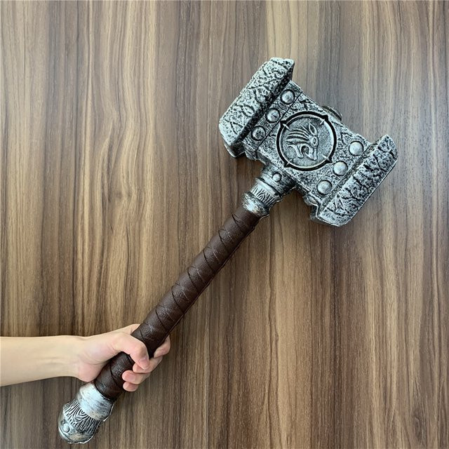 LeiNingYuan War Beast Ghost Hammer, Cosplay Prop Waffe, Fantasy, Grau - Bild 1