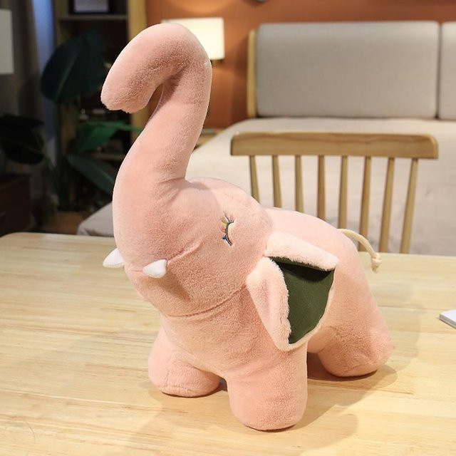 Yiran toy Elefant Plüschtier Puppe, Rosa und Grau, ab 3 Jahre - Bild 1