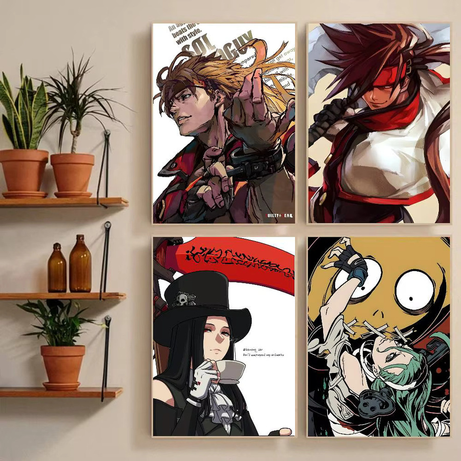 Wasserfestes Guilty Gear Anime-Poster mit Aufkleber-Funktion, Mehrfarbig, B/H: 15,0 x 15,0 cm - Bild 2