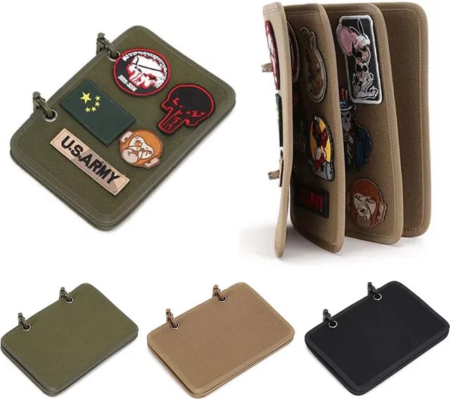 Moral Badge Display Board zur Aufbewahrung von Tactical Patches und Klettverschluss-Abzeichen in Schwarz - Bild 1