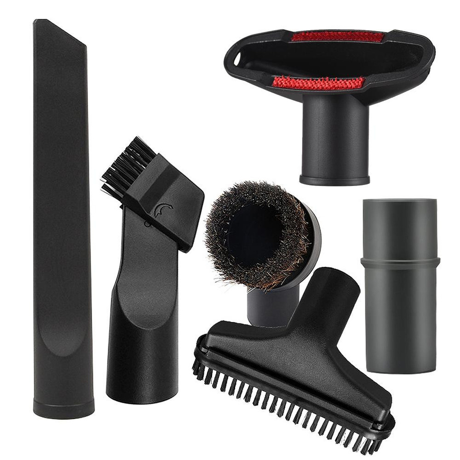 Dyson 6-teiliges Bürstenkopf-Set mit Pferdehaarbürste für Haushaltsstaubsauger, Schwarz - Bild 3
