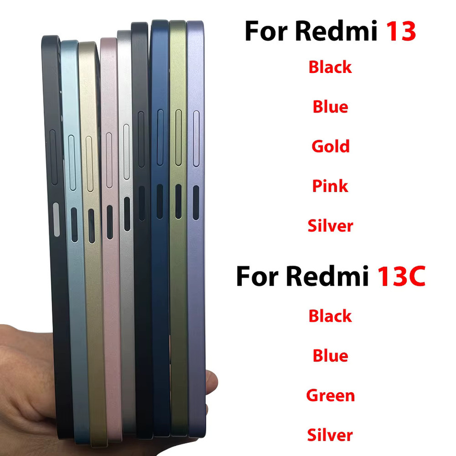 Xiaomi Mittelrahmen Gehäuseblende Ersatzteil für Redmi 13 13C 14C A5 in Gold - Bild 3