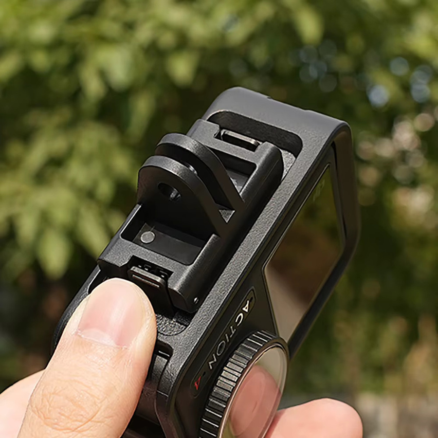 Magnetischer Adapter für DJI OSMO Action 5 Pro, 4 und 3, Kameraständer-Basis mit Schnellverschluss-Halterung in Schwarz - Bild 3