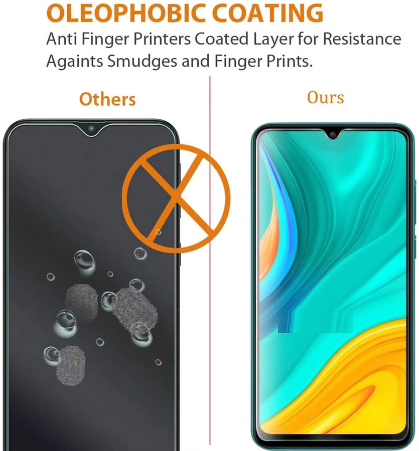 4 Stück Displayschutzfolie aus gehärtetem Glas für Huawei Y6 Y7 Y9 Pro Prime 2019 in Transparent - Bild 4