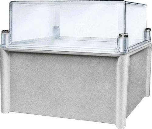 Schneider Electric Universal-Gehäuse aus Kunststoff in Grau und Transparent, Wandmontage, Höhe: 54,0 cm, Breite: 23,0 cm, Tiefe: 54,0 cm - Bild 1
