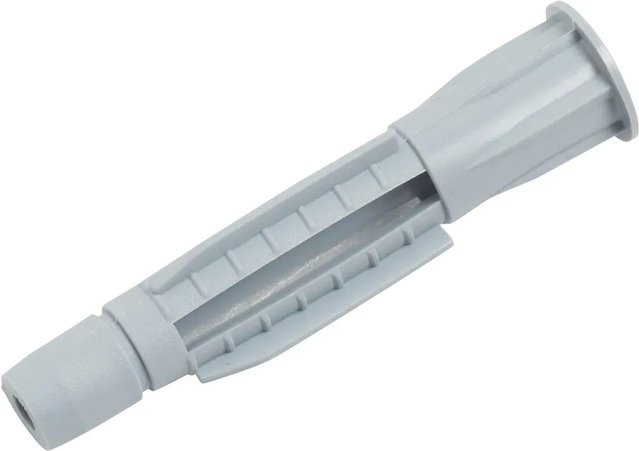 LUX-TOOLS Allzweckkragendübel aus Nylon in Grau, Durchmesser: 10 mm, Länge: 58 mm, 50 Stück - Bild 1