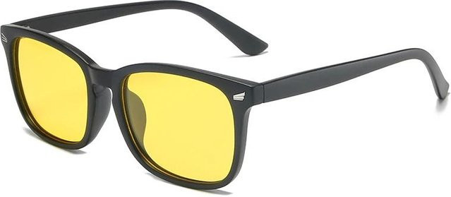 Quadratische Korrektionsbrille, Vollrand, Kunststoff, transparent, yellow, Unisex - Bild 1