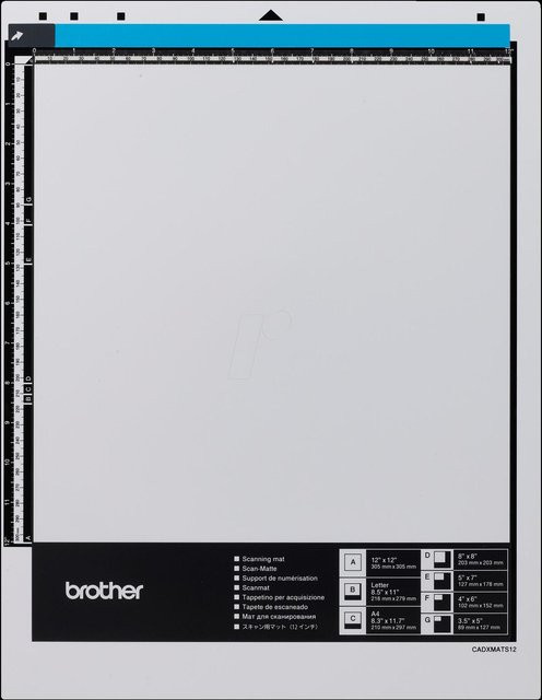 Brother CADXMATS12 Scanmatte für Schneideplotter Standardmatte in Weiß, B/B/H: 30,5 x 30,5 cm, für 1 mm dickes Material - Bild 1