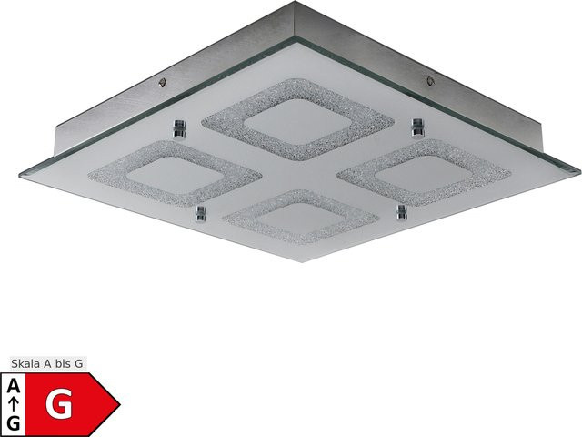 Näve LED-Deckenleuchte Mirror in Silberfarben, B/T/H: 36 x 36 x 120 cm - Bild 2