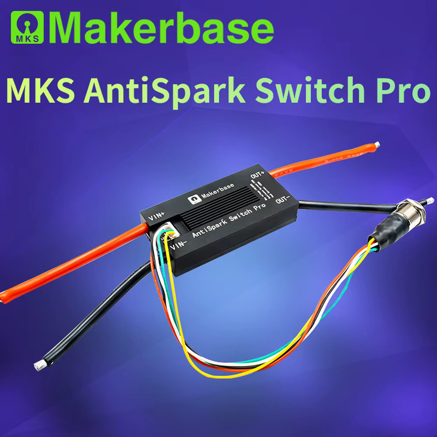 MKS AntiSpark Switch Pro Anti-Funkenschalter aus Aluminium in Schwarz, kompatibel mit VESC für Hochspannung und Hochstrom - Bild 3