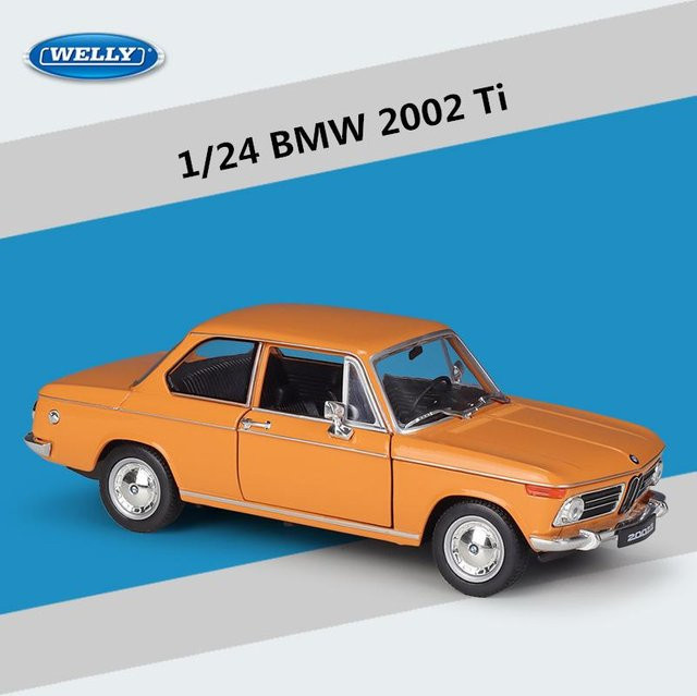 Welli Bmw 2002 Ti Coupe Sportwagen Modell, 1:24, Metall, Orange, ab 18 Jahren - Bild 1