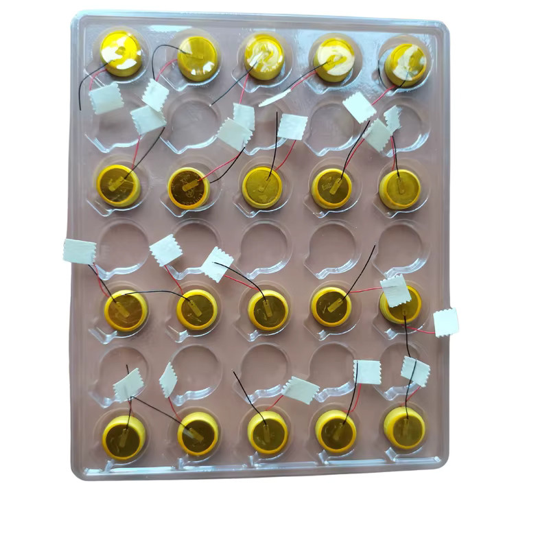 SIRYAKKU LIR1454 Li-Ionen-Lithium-Akku 3,6 V mit 2-Draht für kabellose TWS-Bluetooth-Headsets, Ersatz für CP1454, Gelb - Bild 2