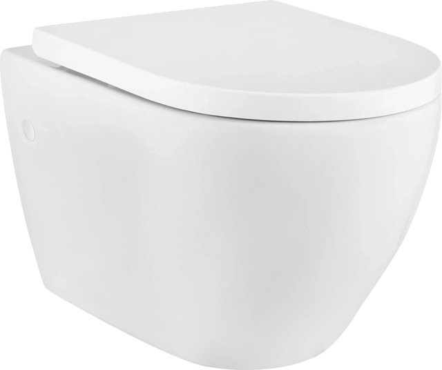 baliv Wand WC-Set Kingston Wandtiefspül-WC in Weiß, spülrandlos - Bild 1