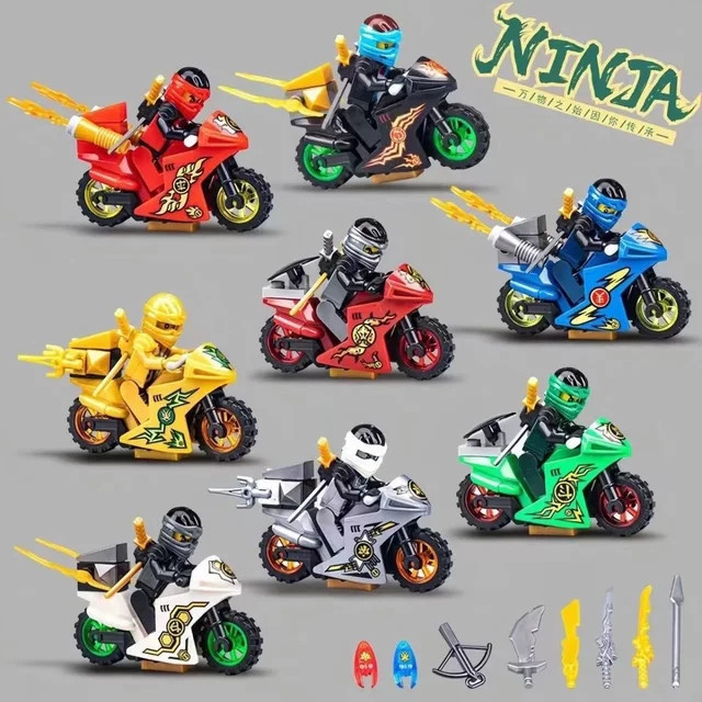 Hot Toys Ninja-Motorrad Modellbausatz, 8-teiliges Set - Bild 1