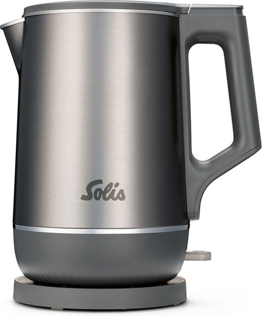Solis Eco Boil Wasserkocher Typ 5520 in Grau mit 1,7 l Fassungsvermögen, B/H/T: 23 x 26 x 16 cm - Bild 1