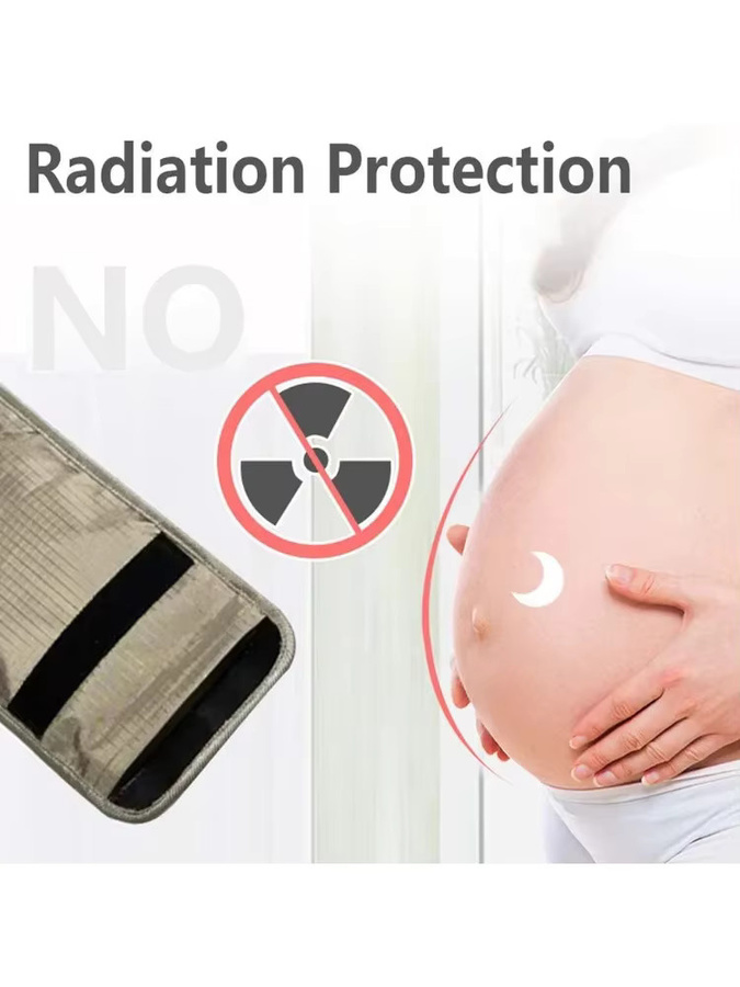 Anti-Strahlungs-Handytasche Faraday-Tasche zum Schutz vor EMF-Strahlung in Grau - Bild 7
