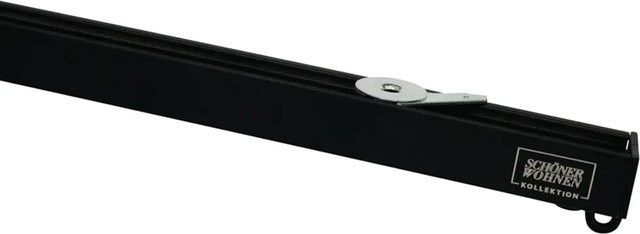 Schöner Wohnen Aluminium-Vorhangschienenset Emilia 1-läufig, Schwarz-Matt, Länge: 200 cm - Bild 1