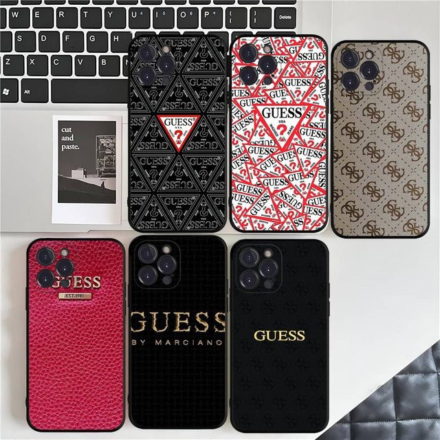 Modische G-Guess Handyhülle für iPhone 17 16 15 16e 14 13 12 11 Pro Max Plus in Multicolour - Bild 1