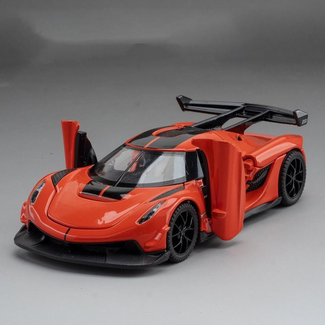 Linyi toy car Jesko Supercar Modellauto, 1:32, Metall, mit Licht und Sound, ab 14 Jahren - Bild 1