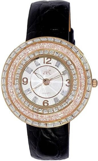 Adee Kaye Armbanduhr, Quarz, Messing, Leder, Weiß, Damen - Bild 1