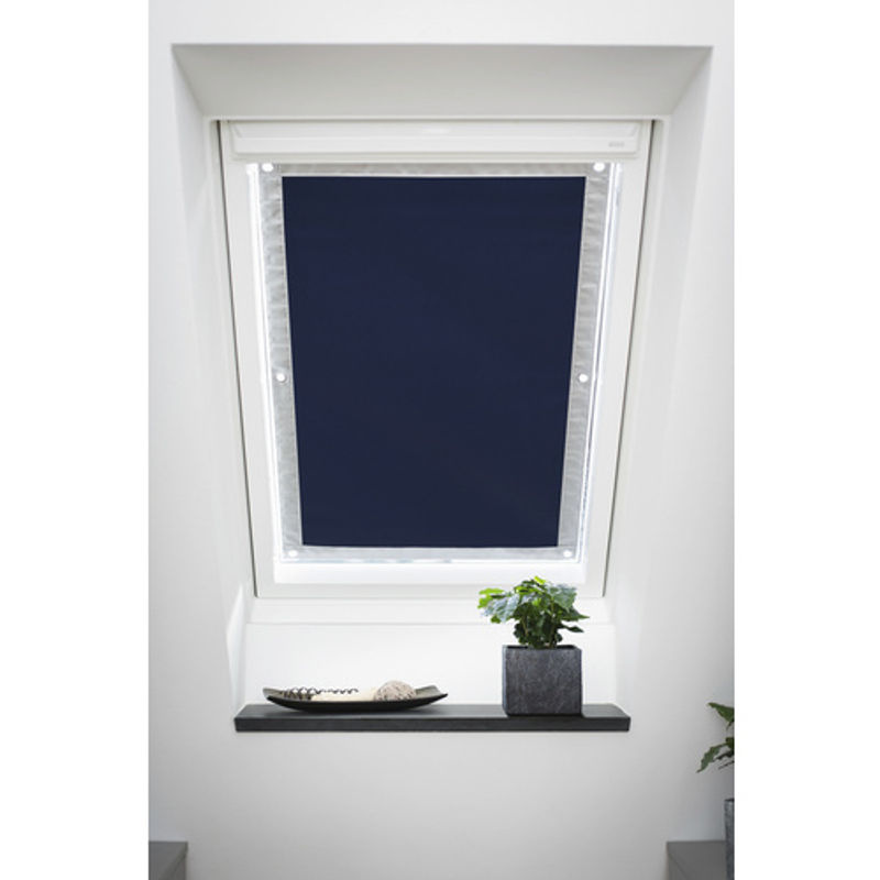 Lichtblick Dachfenster Sonnenschutz Haftfix, Blau, B: 94 cm, H: 118,9 cm - Bild 3
