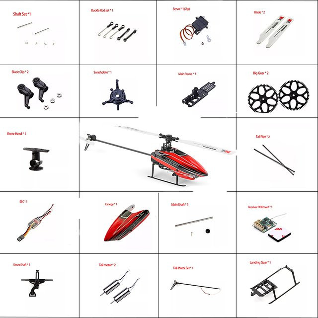 Wltoys XK K110S RC Hubschrauber Zubehör - Bild 1