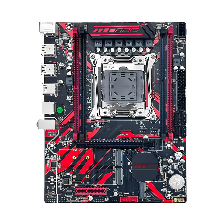 SOYO X99 DDR4 Red Game Motherboard Set mit E5 2680 V4 CPU und 16 GB DDR4 REG ECC RAM Kit LGA2011-3 - Bild 2