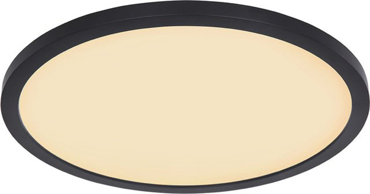 Globo Deckenleuchte Sapana Modern in Schwarz aus Kunststoff mit warmweißem Licht, Durchmesser: 42 cm - Bild 1