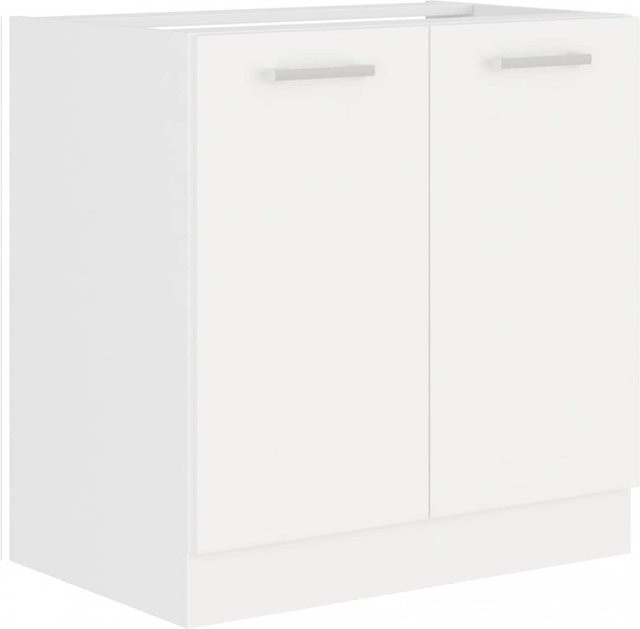 EKO White Spülenschrank 80 in Weiss matt als Küchenzeile für deine Einbauküche - Bild 1