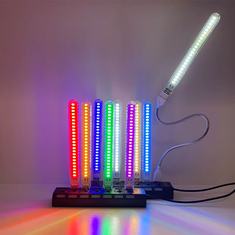 ZHMZH USB LED-Nachtlicht mit 24 RGB SMD LEDs als farbige Atmosphärenbeleuchtung für Live-Streaming, Multicolour - Bild 3