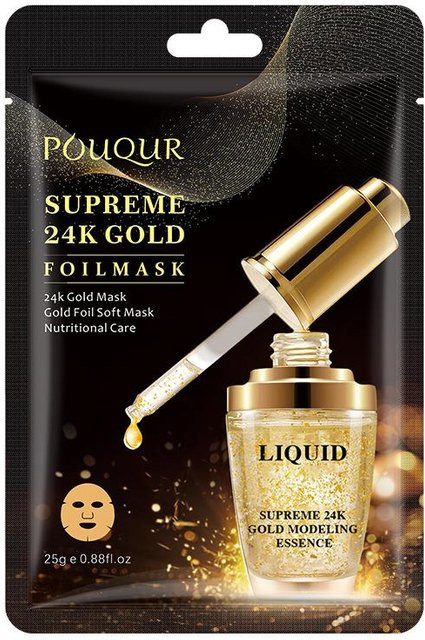 Binchi Health Technology Goldfolienmaske mit Hyaluronsäure, 5 Stück - Bild 1