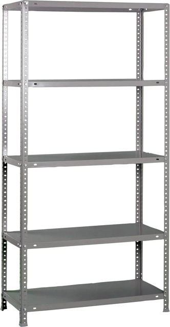 PROREGAL Schraubregal Panda, verzinktes Metall, grau, H x B x T: 180 x 90 x 30 cm - Bild 1