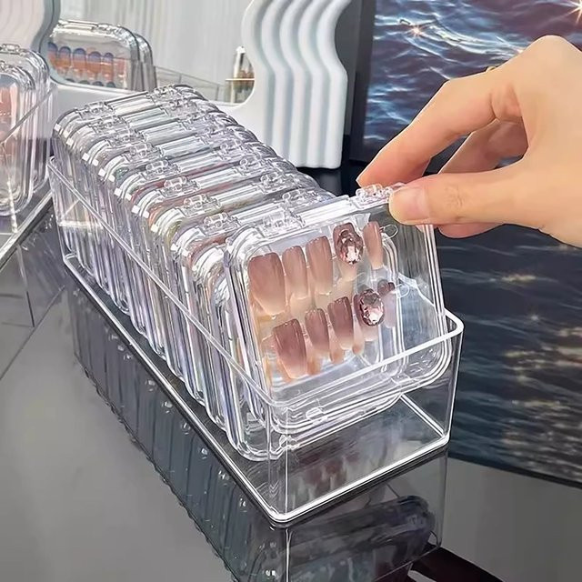 MIANEL NAIL Nagelaufbewahrungsbox, transparent, staubdicht - Bild 1