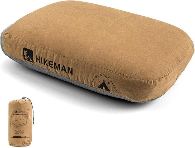 Binchi Outdoor Product Memory-Schaumstoffkissen in Kaffeebraun mit Nackenstütze und abnehmbarem Bezug - Bild 1