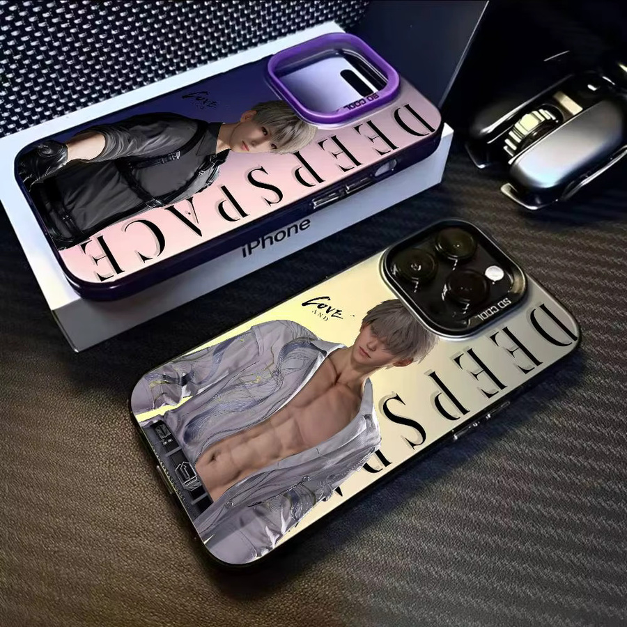 Love And Deepspace Xavier Handyhülle für iPhone 11 bis 17 Pro Max, Aurora Funda, mehrfarbig, matt mit Laser-Effekt und metallischem Design - Bild 4