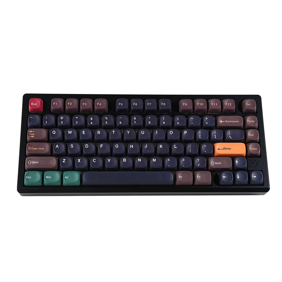 Jaycomia MOA PBT Tastenkappen in Braun und Dunkelgrau für mechanische Tastaturen mit MX-Schaltern, Dye-Sub Tastenkappen für ABNT2, ISO- und ANSI-Layouts - Bild 2