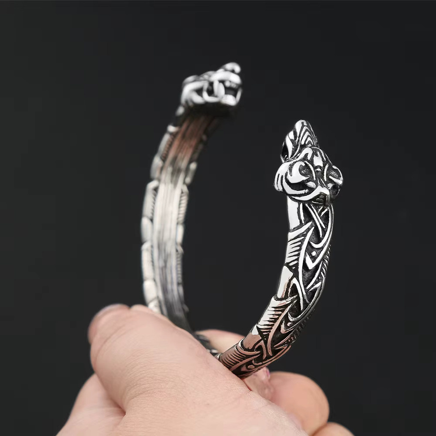 NORTHMAN Armband, 316L Edelstahl, Silber, Herren - Bild 3