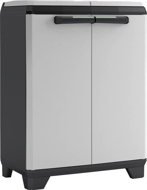 Kis Recyclingschrank Split Premium Schwarz-Hellgrau B/T/H: 92 x 39 x 68 cm - Bild 1